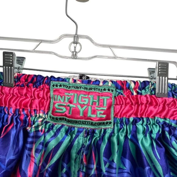 Men's Athletic Shorts - Blue and Pink - Picture 5 of 9